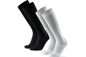 DANISH ENDURANCE Chaussettes de Contention 21-26 mmhg, Compression Optimale, Running & Sport, Homme Femme, Lot de 2