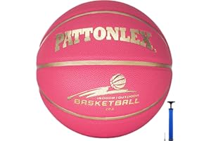 PATTONLEX Basketballs 28.5" Leather Basketballs Official Size 6 Indoor Outdoor Basketball Youth Women