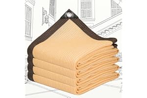 DGSFES Tela para Sombra Jardin Lona Sombra Exterior con Ojales 0.5x5m Toldos Exterior Terraza para 90% Resistente a Los Rayos UV Vela de Sombra Tela de Red Sombra de HDPE Protección Solar contra el Viento