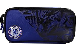 Hy-Pro Chelsea FC Official Football Boot Bag – Blue & Black Sports Equipment Storage with Club Logo, Zip Closure, Durable Shoe & Cleat Carry Bag