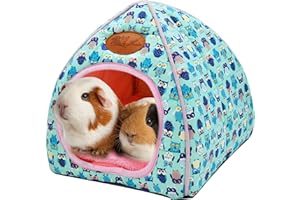 SUPJADE Guinea-Pig Rabbit Hedgehog Bed - Cave Cozy Hamster House Large Hideout for Chinchilla Bearded Dragon Small Animal Guinea Pig Accessories
