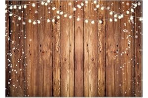 AIIKES 8x6M braun Retro Holz-Fotografie-Hintergrund für Babyparty und Geburtstag Dekoration, Studiozubehör 12-660cm