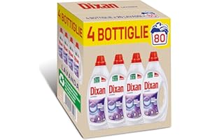Dixan Lavanda, Detersivo Lavatrice Liquido, Tecnologia Pulito Profondo, profumazione lavanda, confezione da 80 Lavaggi