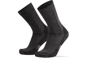 DANISH ENDURANCE Hiking Socks, Warm Merino Wool Walking Socks with Thick Anti Blister Cushioning for Winter, for Men & Women, Unisex
