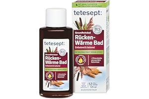 Tetesept Bain de chaleur pour le dos, le cou et les épaules, pour relaxer en profondeur et en boucle, 125 ml