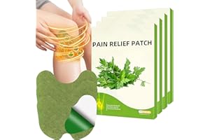 Pain Relief Patches UK 40PCS, JeckBin Wormwood Herbal Knee Pain Relief Patches for Chronic Pain, Deep Heat Patches for Muscle, Knee, Neck, Shoulder