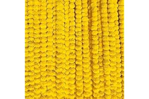 THE ART BOX 5 PIEZAS - 152cm Cada Amarillo Limón Maravilla Guirnalda Caléndula Fiesta Boda Artificial Diwali, Mehndi, Navidad Decoración Puerta Halloween Hebras Flores Falsas