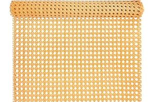 ALLINKIT 40 x 100cm Braun Wiener Geflecht,Wiener Geflecht Meterware,Cane Webbing Rattan Roll,Wiener Geflecht Flechtmatten for Rattan Craftsmen,Kunststoff PE Rattan Geflecht für DIY Möbeldekoration
