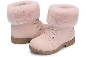 FUPPIA Girls Toddler Boots Warm Lightweight Winter Ankle Boot Seasonal Fashion Shoes