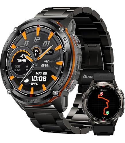 HIDAMEL T3E Smartwatch HIDAMEL TANK T3E GPS Smartwatch Für Herren