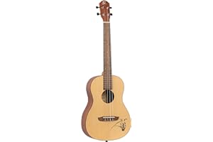 Ortega Guitars Bariton Ukulele Akustisch – Bonfire Series – Fichte, Sapele, Natur (RU5-BA)