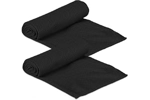 Relaxdays kylhandduk, 2-pack, mikrofiber, kylhandduk hals