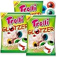 PartyMarty - 12 Trolli Glotzer Caramelle a forma di occhi, divertimento spettrale fruttato e acido, non solo per Halloween