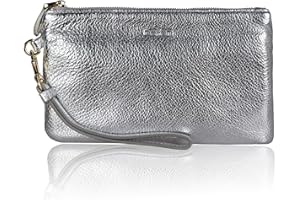 Befen Women Genuine Leather Clutch Wallet, Smartphone Wristlet Purse - Fit iPhone 8 Plus