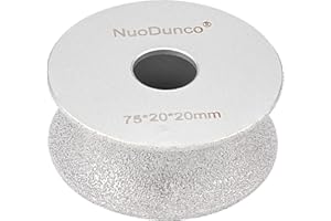 NuoDunco Bullnose Grinding Wheel Porcelain Bullnose Tool, 73mmx20mmx20mm Brazed Grinding Wheel Concave Abrasive Wheel For Marble Granite Tiles Quartz Stone