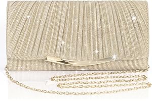 Eidsefe Women's clutches Evening Bag clutch bags for women Wedding Bag Sparkling Party Handbag Proms Glitter Envelope Purse with Detachable Chain