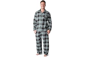 CityComfort Pigiama Uomo Invernale Quadri, Pigiami Tartan a Maniche Lunghe