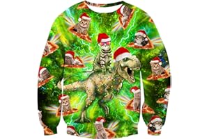 AIDEAONE Pull de Noël Homme Femme Pull de Noël drôle Pull de Noël Laid