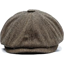 Ueither Casquette Béret Plate Gavroche Homme Femme - Chapeau De Loisirs 8 Panneaux Style Rétro Élégant