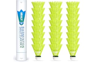 HIRALIY Badminton Birdies, Nylon Badminton Shuttlecocks with Stability Durability for Baseball Batting Practice Training, High Speed Birdie Balls for Backyards Indoor Outdoor Sports Activities