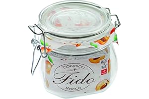 WECK Bormioli 3918800 Barattoli Vetro, Set di 6, 560 Ml, 4309