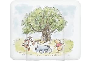 Ceba Baby Fasciatoio – Morbido fasciatoio per cambiare pannolini, con motivo Disney – PVC robusto lavabile – fasciatoio – 85 x 72 cm – Winnie the Pooh