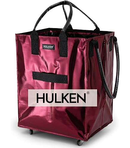 Borsa Della Spesa Con Ruote E Carrello Pieghevole, 46x41x13.5 Cm, Leggera, Con Manici Robusti, Per Supermercato E Viaggi