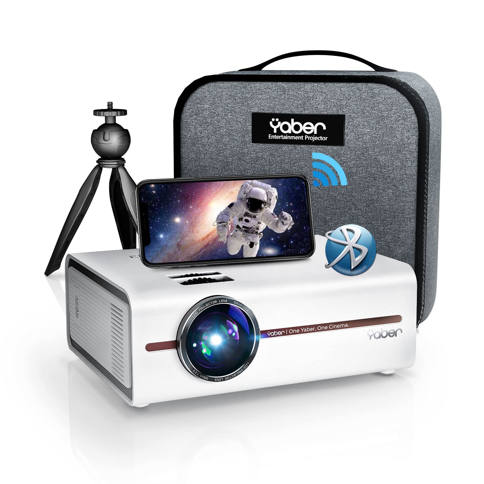 YABER V5 Mini Portable Projector Review 1080P 4K WiFi Bluetooth Features