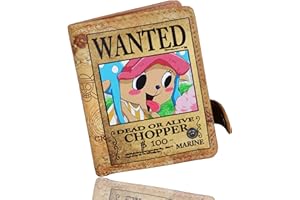 Roffatide Anime chłopcy bi-Fold krótki portfel ze sztucznej skóry z zamkiem błyskawicznym, Tony Tony Chopper, Taille unique