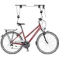 Relaxdays Soporte Bicicleta Suspensión, Adultos Unisex, Negro, 8 x 100 x 9 cm
