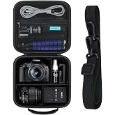 RAIALL Camera Case for Canon EOS 2000D/4000D DSLR/R50/R50V/R100/250D/R10/R6 | R50V/R5/R6 Mark II/R7/R8/R10/RP/T6/Sony DSLR SL