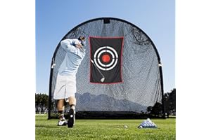 KAIDIDA Golf Practice Net 7X7FT Golf Driving Net for Garden Backyard Hitting Chipping with Metal frames Heavy-Duty Pop-up for Indoor Outdoor Training