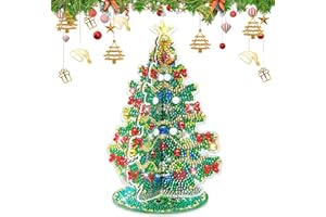 ‎YMIFEEY Diamond Painting Weihnachten Weihnachtsbaum Aufsteller, Doppelseitige 5D Diamant Painting Weihnachten Daiments Painting Diamant Malerei für Weihnachts Dekoration Geschenke (Weihnachtsbaum)