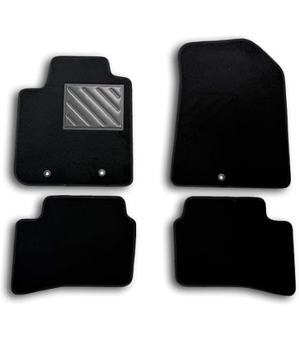 Tappeti Auto I10 2010-2015 – Serie Completa 4 Pezzi In Moquette Nera – Made In Italy Antiscivolo - 3