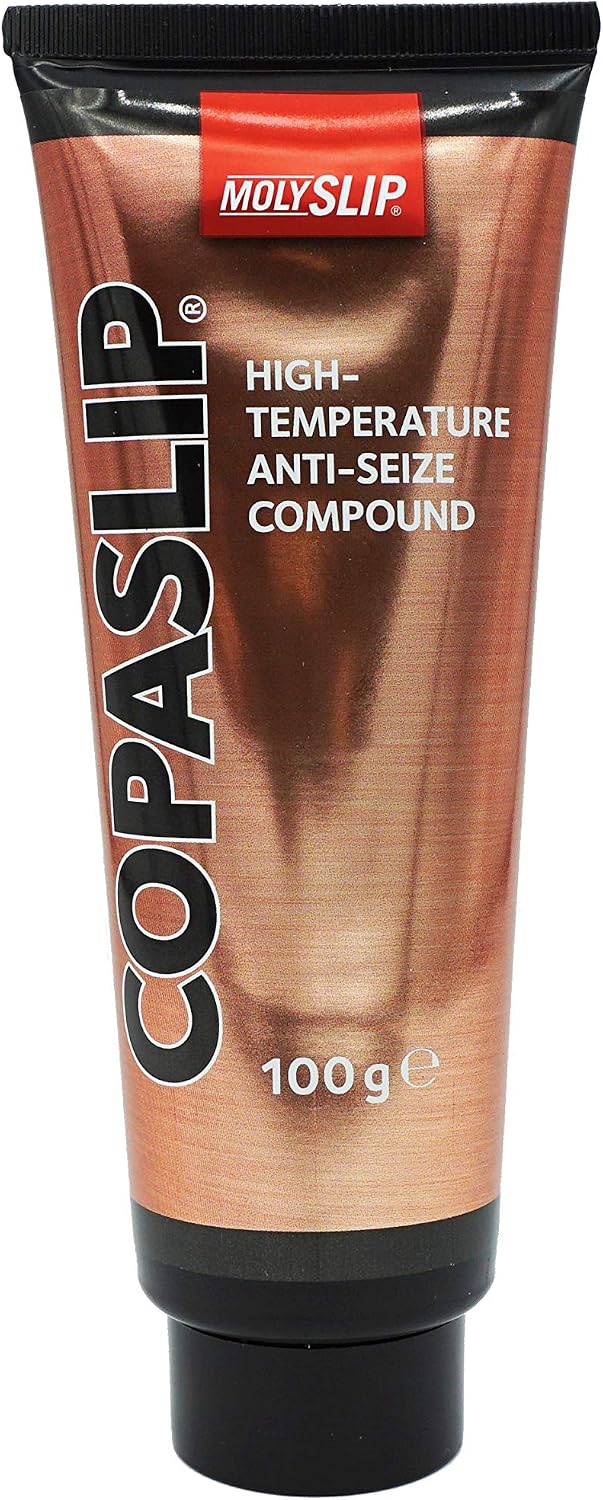MOLYSLIP - COPASLIP | High Temperature Copper Anti-Seize Grease | Withstands Extreme Temperature (Up To 1100°C) | Protects Against Galling, Seizure Rust and Corrosion | Ideal for Cars/Vehicles | 100g