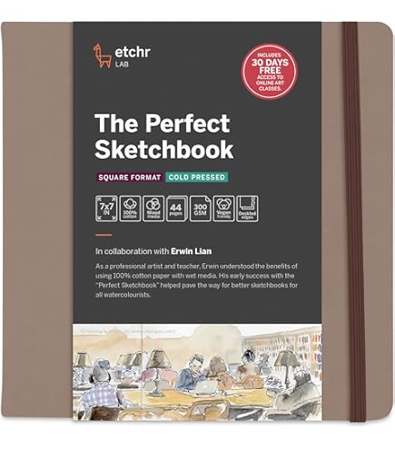 Etchr Accordion Sketchbook A5 - Cold Pressed