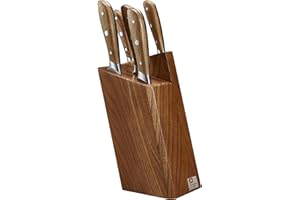 Richardson Sheffield R09500K511K20 Scandi - Juego de 5 cuchillos de cocina, acero inoxidable, color marrón