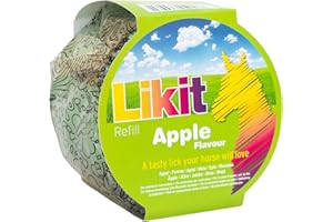Likit Horse Treat Apple Large Refill 650g | Tasty Horse Treat, Reduce your Horse's Boredom & Stress | Apple