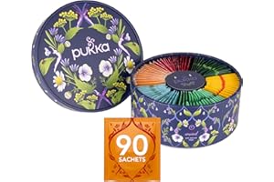 PUKKA Tisane, Premium Selection Box, Benessere dalla Mattina alla Sera, Confezione Regalo di Tisane Biologiche Assortite, 6 Gusti, Perfetto per il Benessere Quotidiano, Idea Regalo 90 Fltri