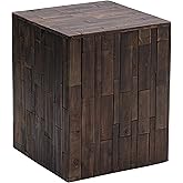 Amazon Aware Tami-Hocker aus recyceltem Holz, quadratisch, für den Außenbereich, kakaofarben