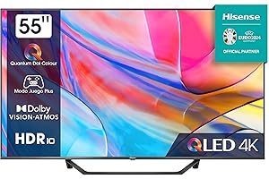 HISENSE 55A7K Téléviseur QLED 55 Pouces UHD 4K Smart TV