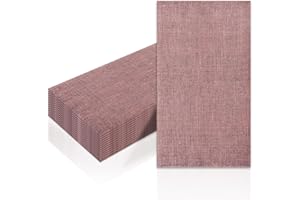 ZVK Tovaglioli di carta, tovaglioli eliminabili del pranzo 33x40cm 3-strato tovaglioli della decorazione della tavola del partito Marrone