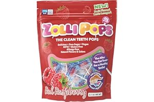Zollipops - Clean Teeth Lollipops Framboise-15 pièce(s)