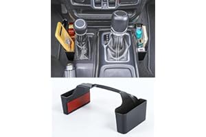 Savadicar GT-2 - Caja de almacenamiento para palanca de cambios, bandeja lateral, organizador compatible con Jeep Wrangler JL JLU y Gladiator JT 2018-2024, accesorios de almacenamiento interior,