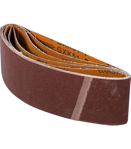 QUARKZMAN Bandes De Ponçage 76mm X 610mm Grain 36 - Lot De 10 Ceintures Abrasives Oxyde D'Aluminium
