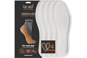 biped Plantillas térmicas para Zapatos – Juego de 4 Pares de Calentadores de pies para Hombre y Mujer – Calor Natural hasta 8 Horas – Activación por Contacto con el Aire z2940