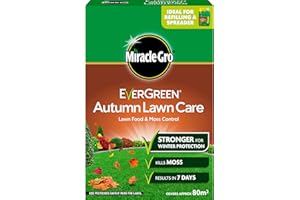 Miracle-Gro 121195 Autumn Lawn Care, Lawn Food & Moss Control, 80 m2, Natural