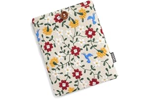 TiMOVO Sleeve Case for 7" Kindle Paperwhite/Colorsoft Signature Edition (2024 Released), Protective Pouch Bag Case Cover for 6-7 Inch Kindle E-Reader, Hummingbird Garden