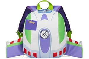 Disney Toy Story Mochila Infantil con Alas 3D Buzz Lightyear Mochila Guardería Preescolar Niños Ligera para Viajes Cole y Pijamadas