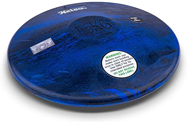 HAEST Nelco Disque Blue Fusion 1,50 kg | Disque en Caoutchouc | Disque d’entraînement | Diamètre de 200 mm | pour Les Jeunes athlètes | Développement de l’entraînement